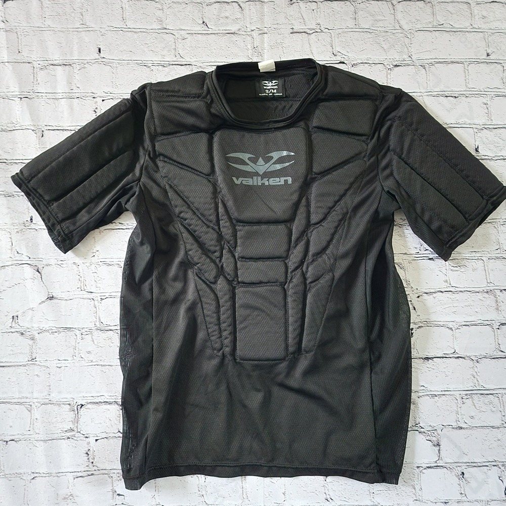 Valken Padded Paintball Airsoft Compression Shirt Black Size Small 32213 Mens